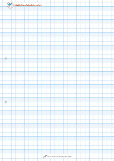 FOXi - Numbers - Writing Learning Pad - A4