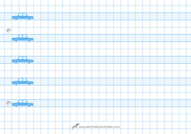 FOXi - numbers - writing learning pad - A5 landscape - 8 mm - starter AUTO (square) - contrasting line
