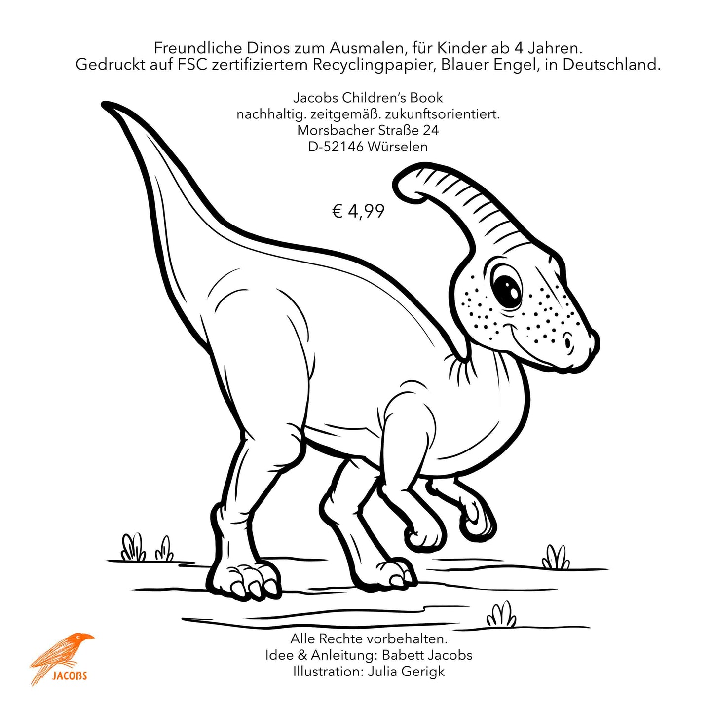 HAPPY DINOS coloring book