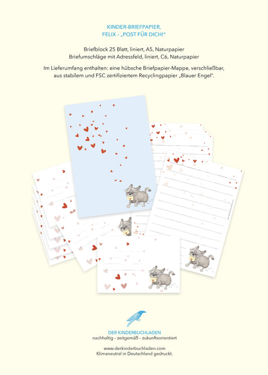 Briefpapier "FELIX - POST FÜR DICH!"