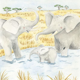 ANIMALS OF THE SAVANNAH - Elephant, Rhino & Co.