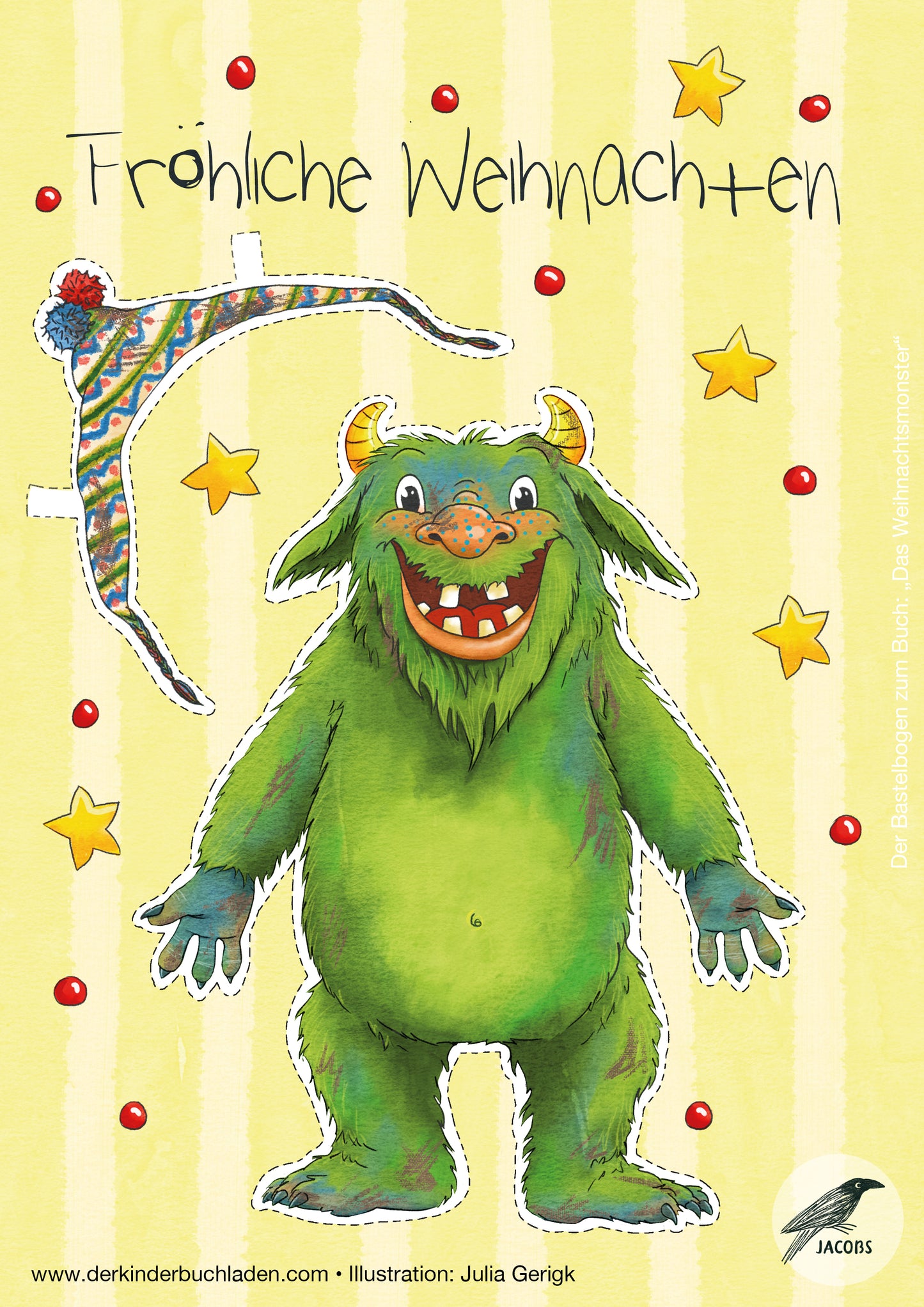 WEIHNACHTSMONSTER - Bastelbogen
