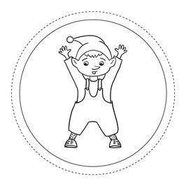WEIHNACHTSWICHTEL-Mal- & Bastelbuch