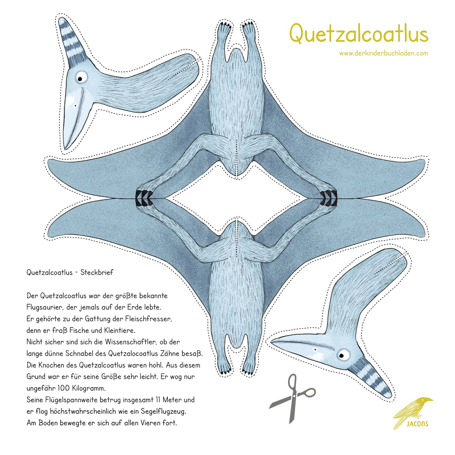 Quetzalcoatlus - Bastelbogen