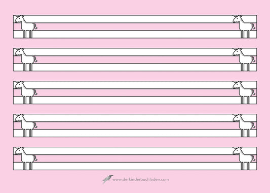 FOXi-Schreiblernblock - EINHORN