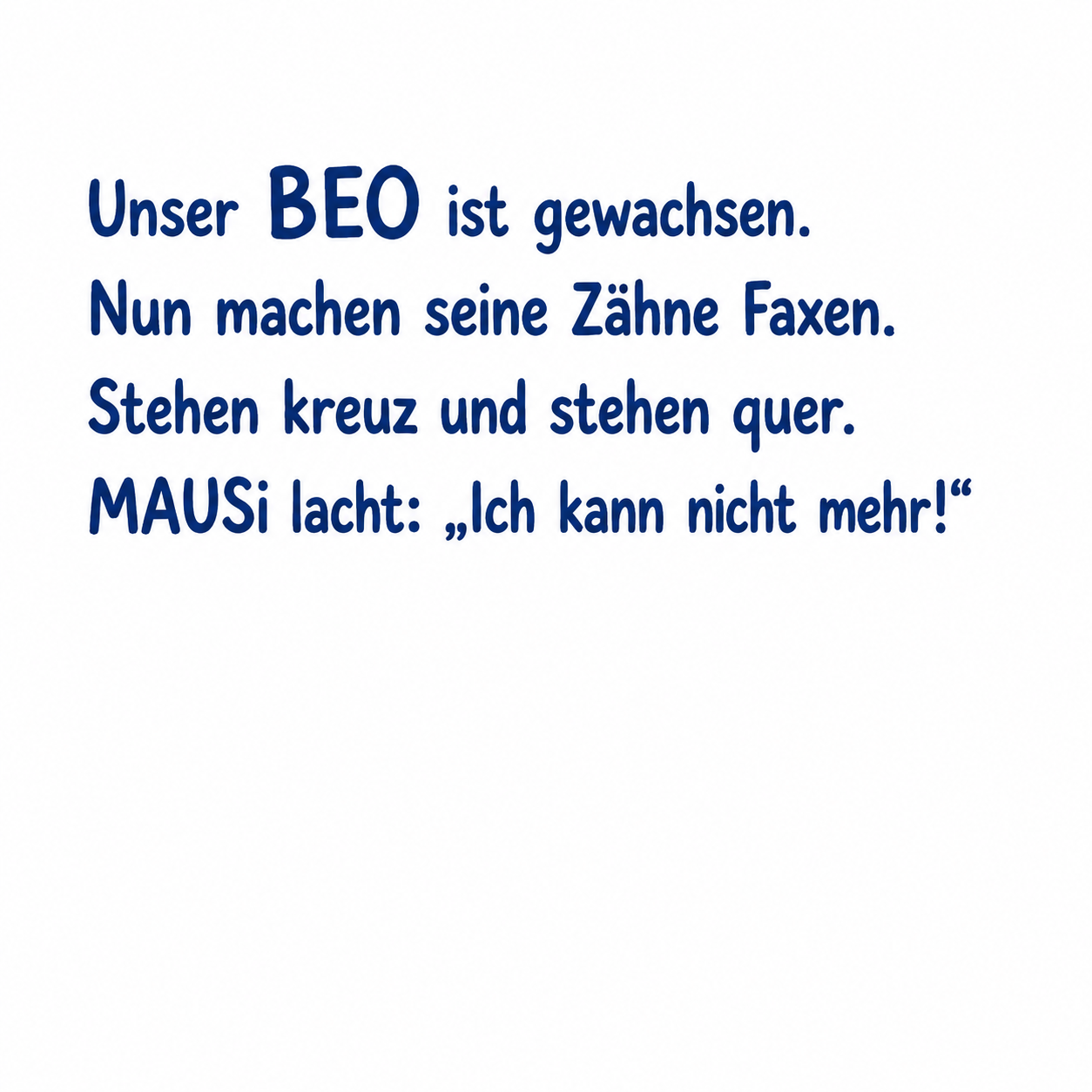 BEO bekommt eine Zahnspange