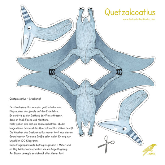 Quetzalcoatlus  - Bastelbogen