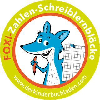 FOXi - Zahlen - Schreiblernblock - A5 quer - 8 mm -Starter AUTO (eckig) - Kontrastlinie